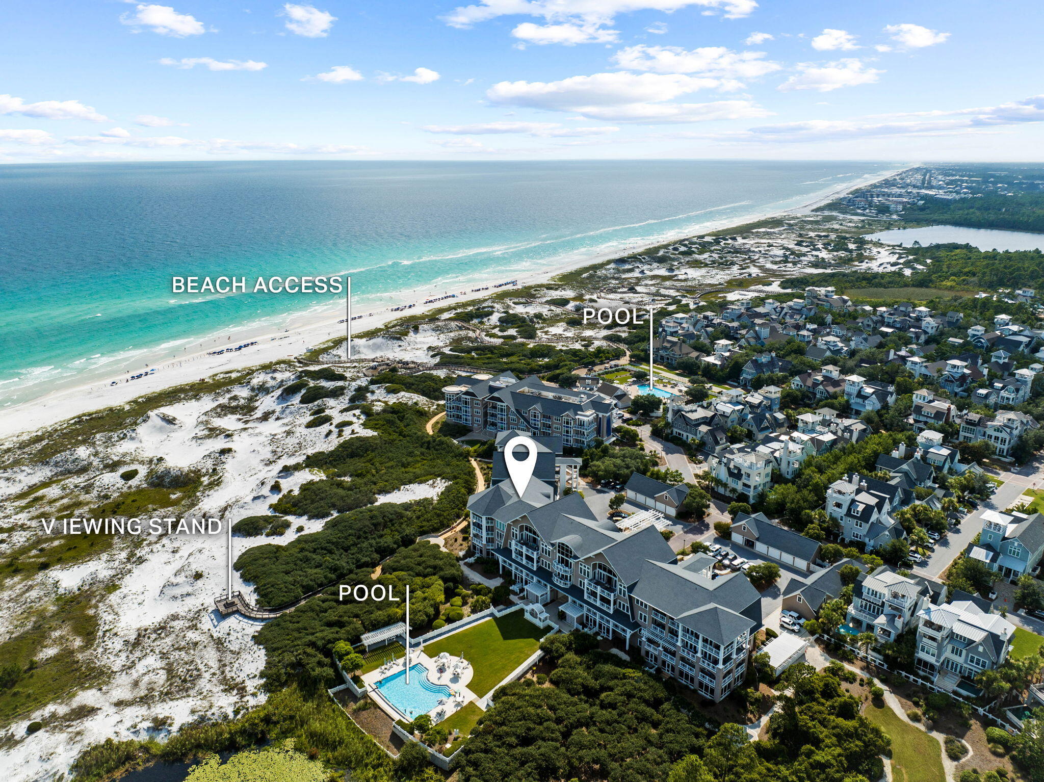 37 Compass Point Way South, Unit 107 Inlet Beach, FL 32461 - Photo 40 of 40 an aerial view of multiple house