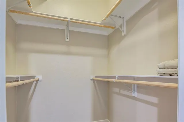 a close view of closet