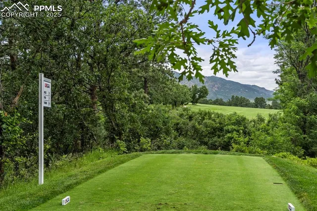 a view of an outdoor space with a lake view