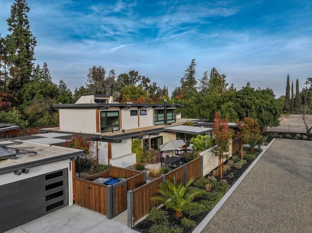 a view of city from balcony