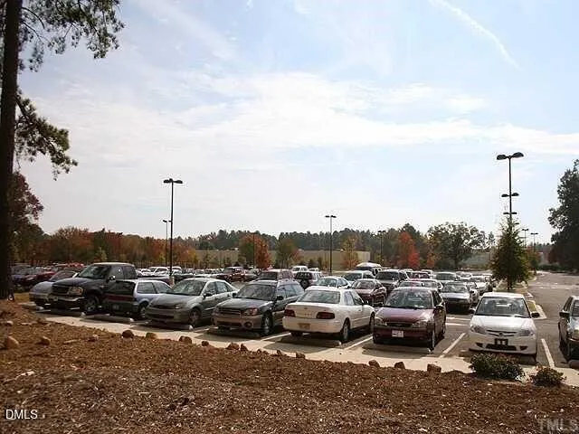 a city street with tall buildings