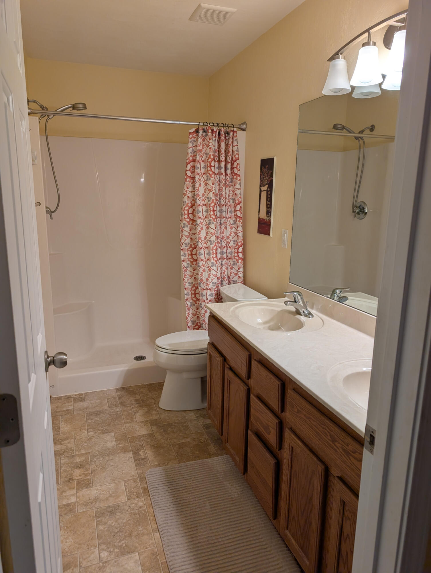 1126 Gearhart Road Southeast Roanoke, VA 24014 - Photo 9 of 13 a bathroom with a granite countertop sink toilet and shower