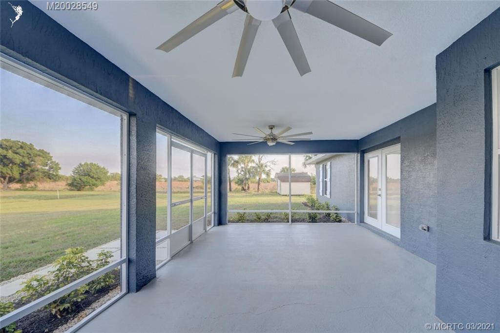 2756 South Brocksmith Road Fort Pierce, FL 34945 - Photo 28 of 35 Screened-In and Covered Back Patio
