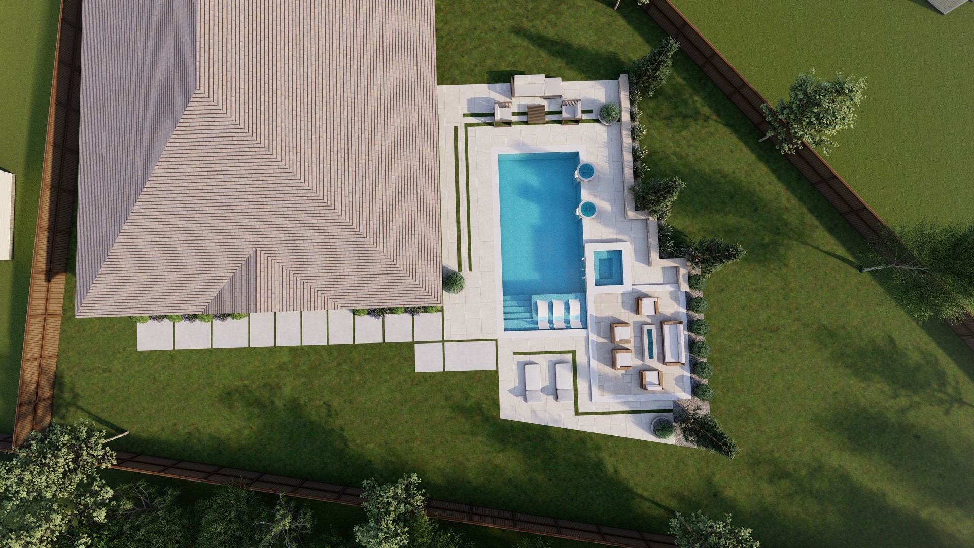 7403 Hanover Lane Katy, TX 77493 - Photo 37 of 46 Enjoy the outdoors in this spacious backyard with no back neighbors! With plenty of room for play, gardening, or relaxing, this private outdoor space is the perfect blank canvas to make your own. *This photo has been virtually rendered