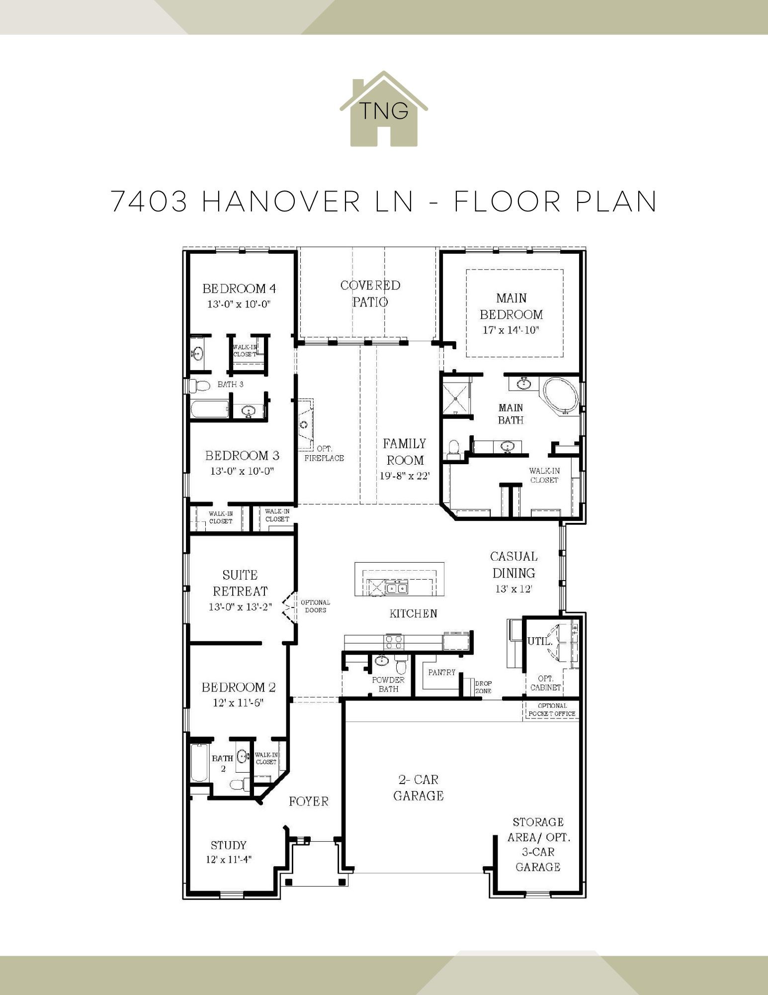 7403 Hanover Lane Katy, TX 77493 - Photo 46 of 46 Floor Plan