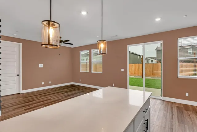 a view of backyard with cabin