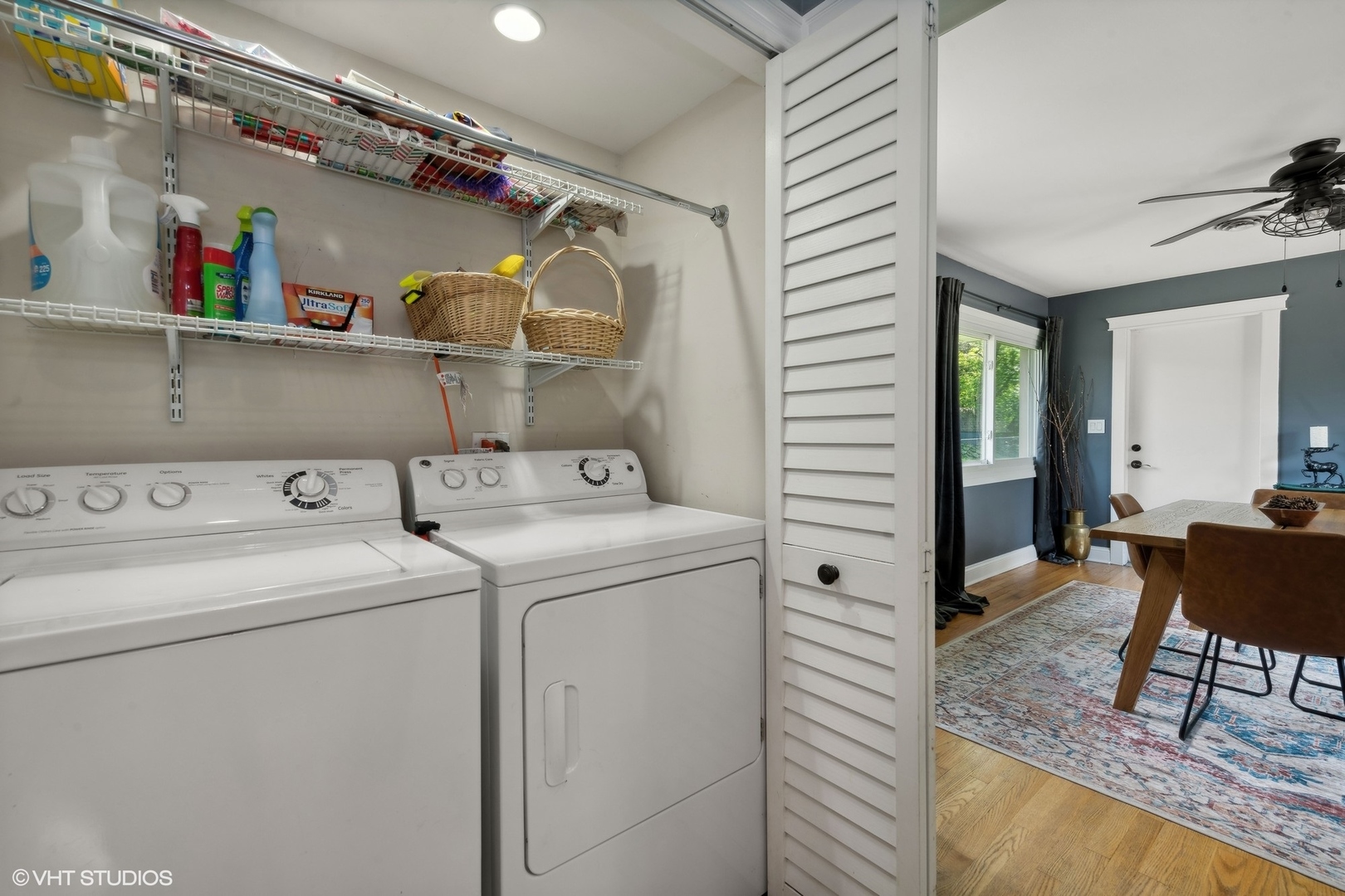73 Golfview Road Lake Zurich, IL 60047 - Photo 14 of 34 a view of washer and dryer with kitchen countertops