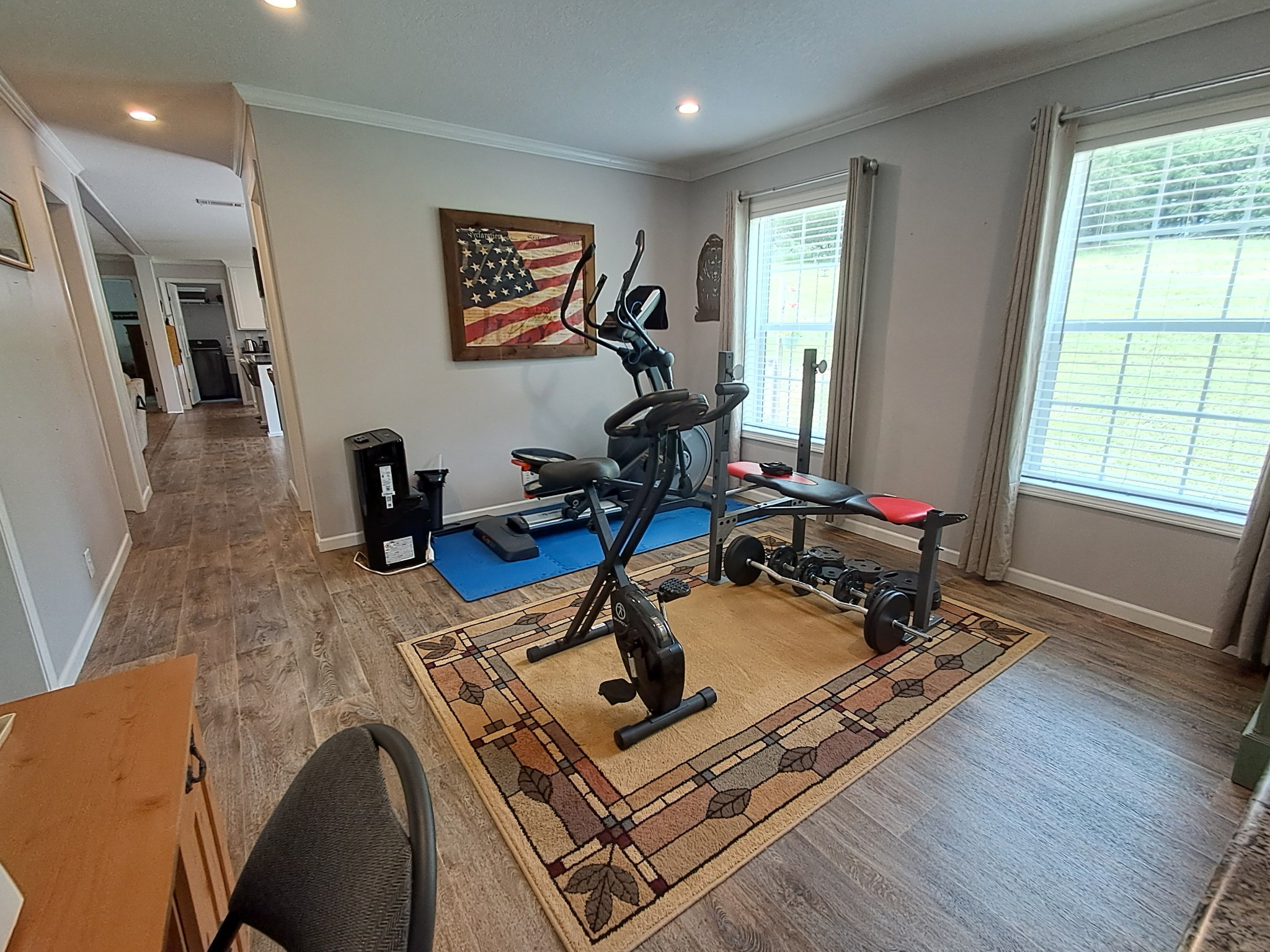 5525 Wiley Hollow Road Culleoka, TN 38451 - Photo 56 of 64 a room with gym equipment and a window