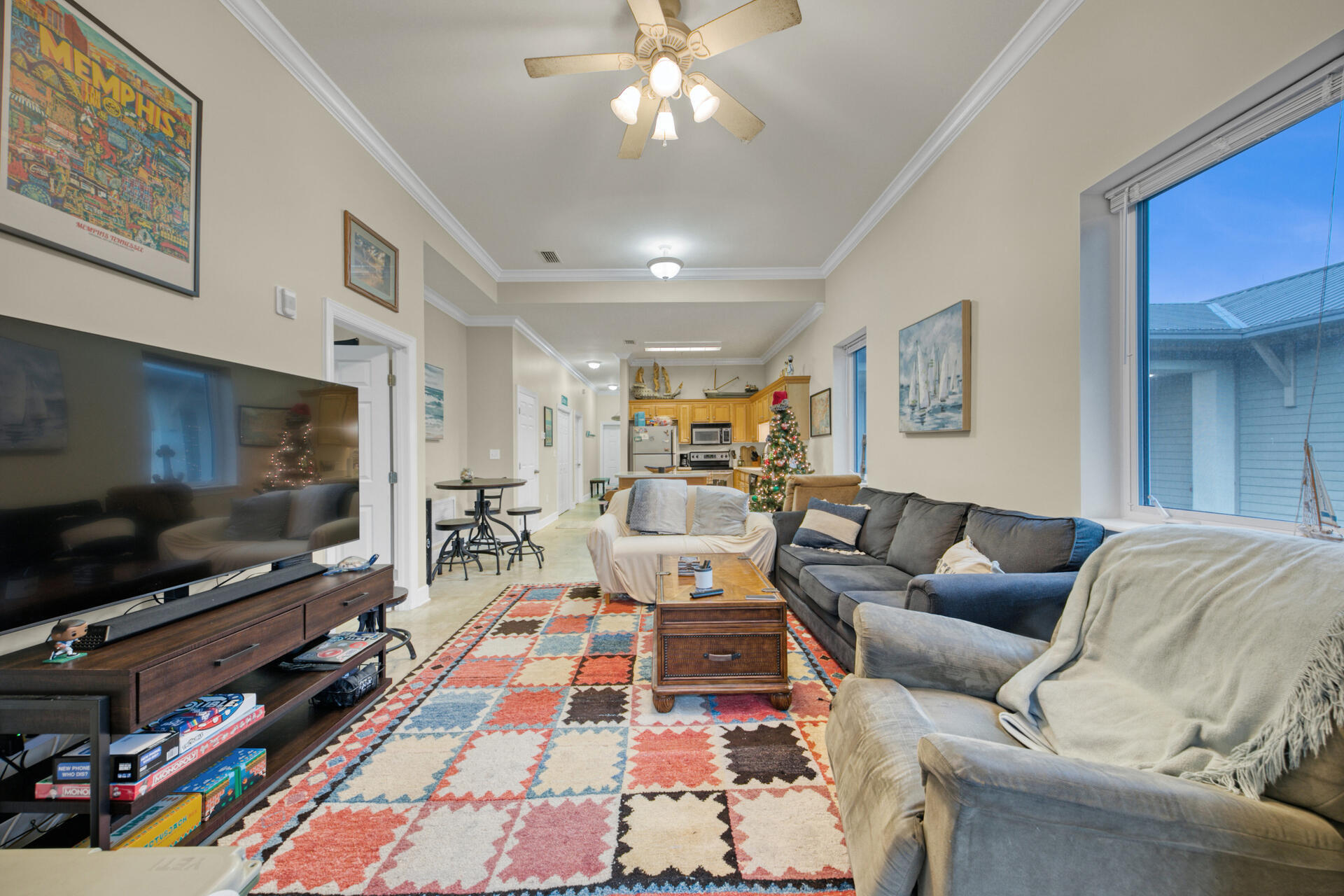 231 Somerset Bridge Road, Unit 2405 Santa Rosa Beach, FL 32459 - Photo 4 of 13 a living room with furniture and a flat screen tv