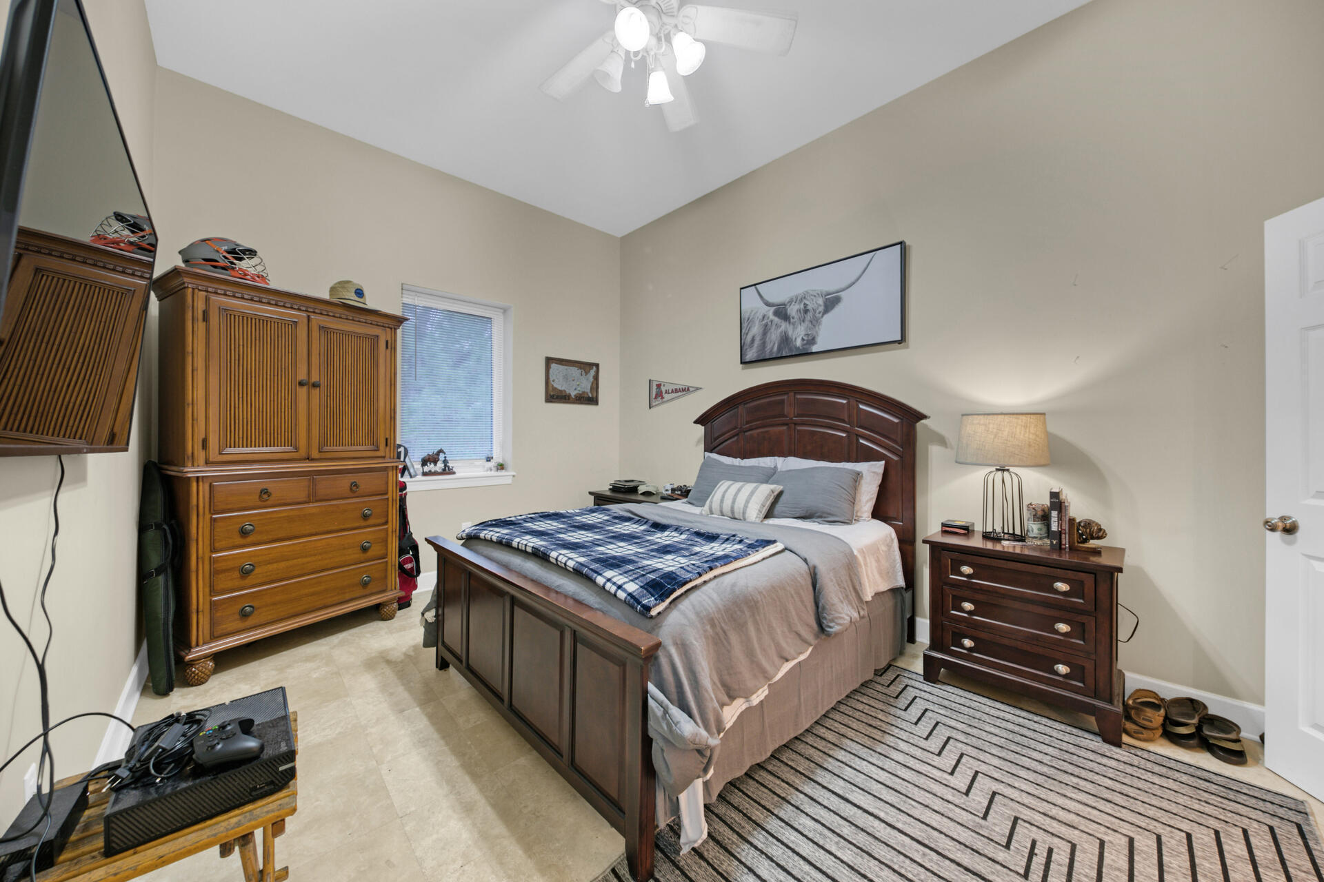 231 Somerset Bridge Road, Unit 2405 Santa Rosa Beach, FL 32459 - Photo 9 of 13 a bedroom with a bed and wooden floor