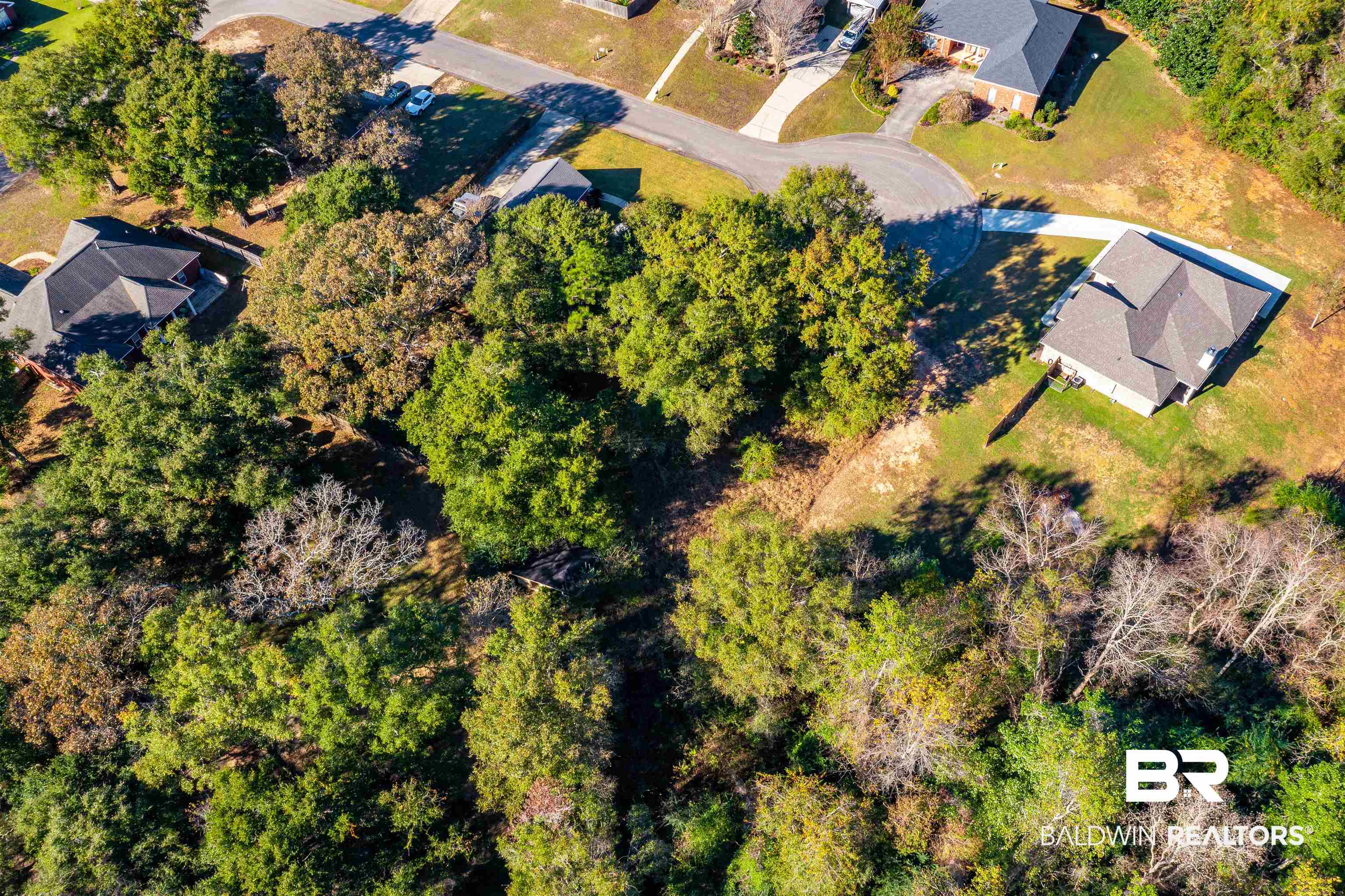 Aerial view of property's location