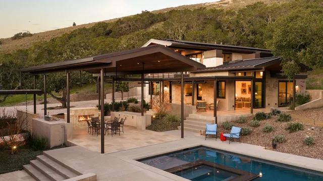 a front view of a house with porch