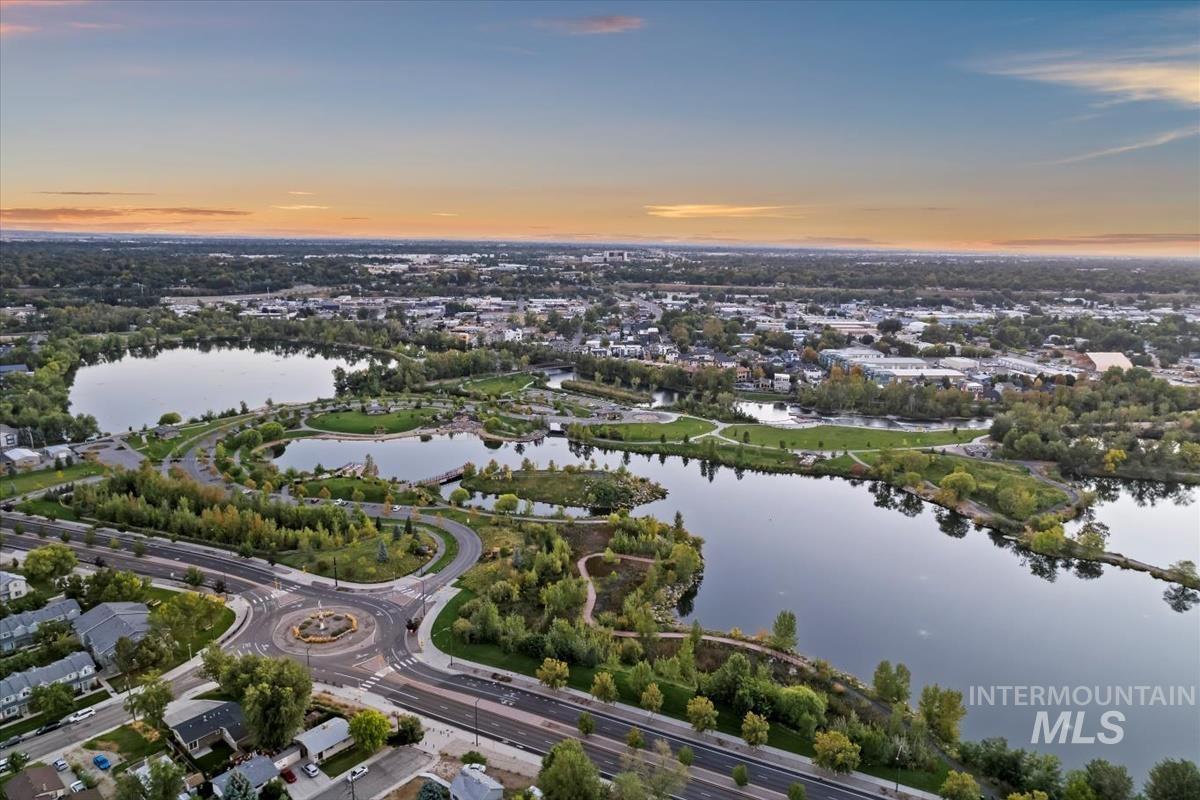 3249 West Moore Street Boise, ID 83702 - Photo 33 of 35 Aerial view at dusk of a water view