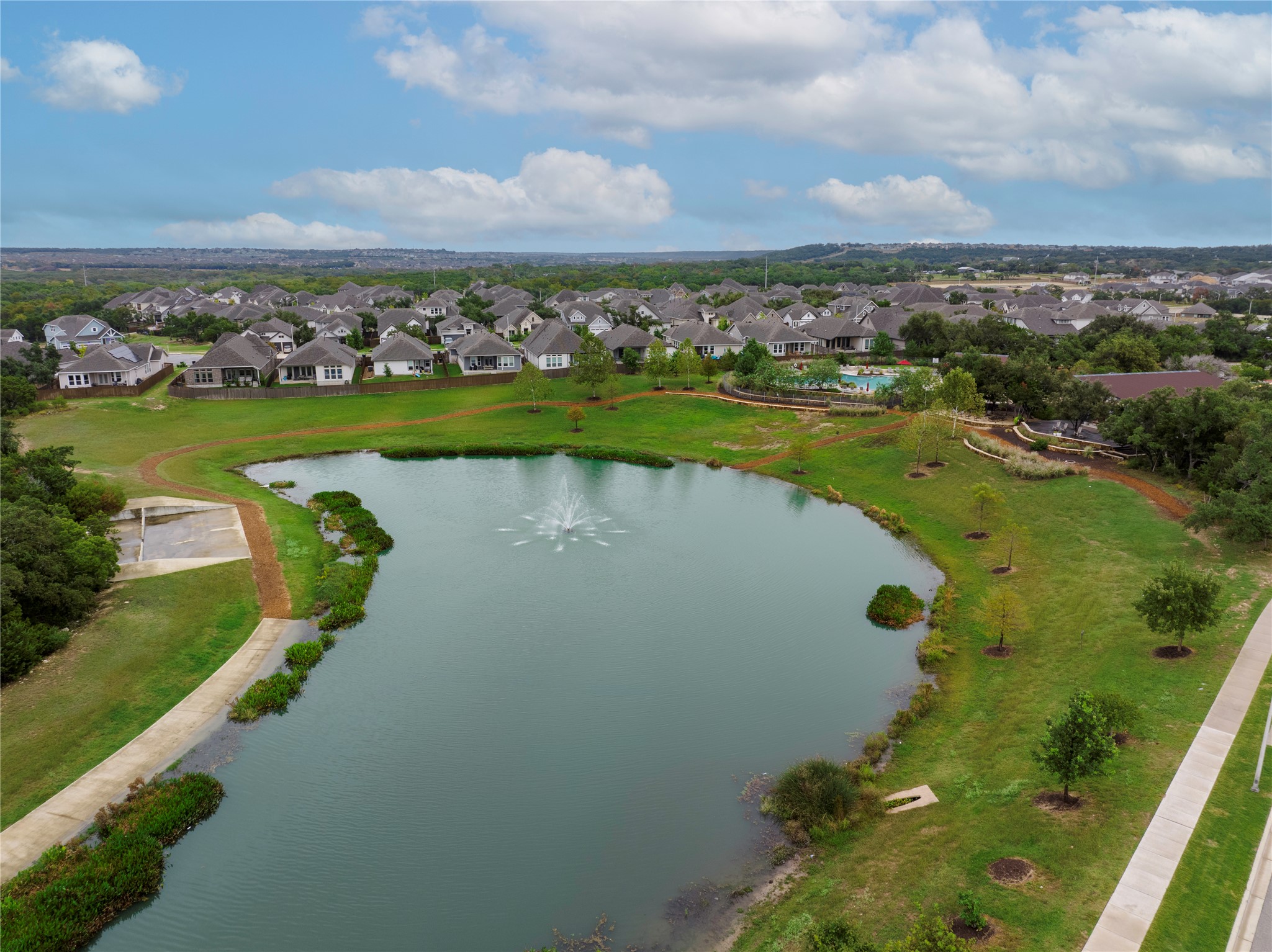 1209 Willie Rnch Way Leander, TX 78641 - Photo 35 of 37 a view of a lake with a city