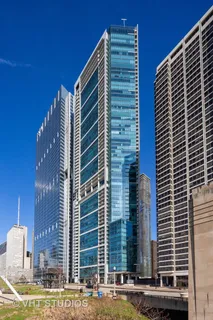 a front view of a building with street view