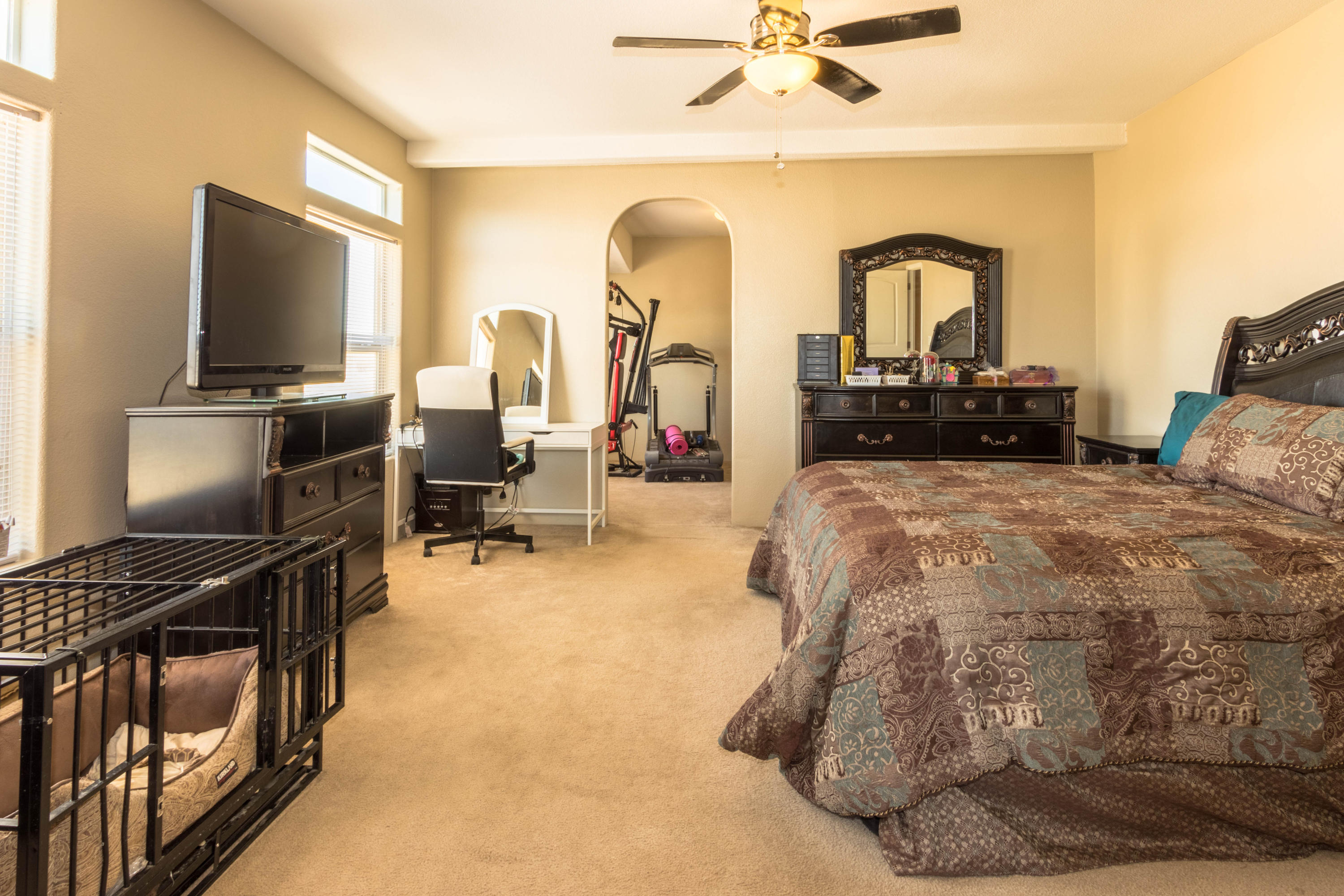4403 Backus Road Mojave, CA 93501 - Photo 15 of 35 a bed room with a bed and a television