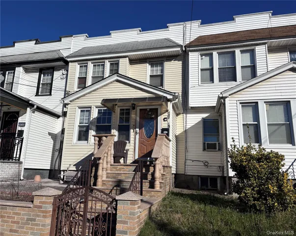 a front view of a house with balcony