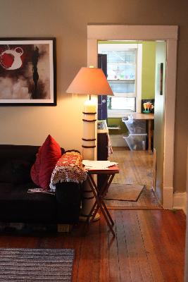 Undisclosed Address Chicago, IL 60642 - Photo 12 of 16 a living room with furniture and a floor to ceiling window