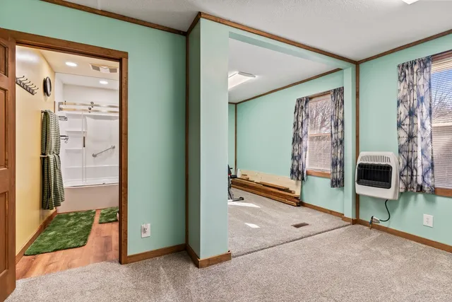 a view of a room with workspace