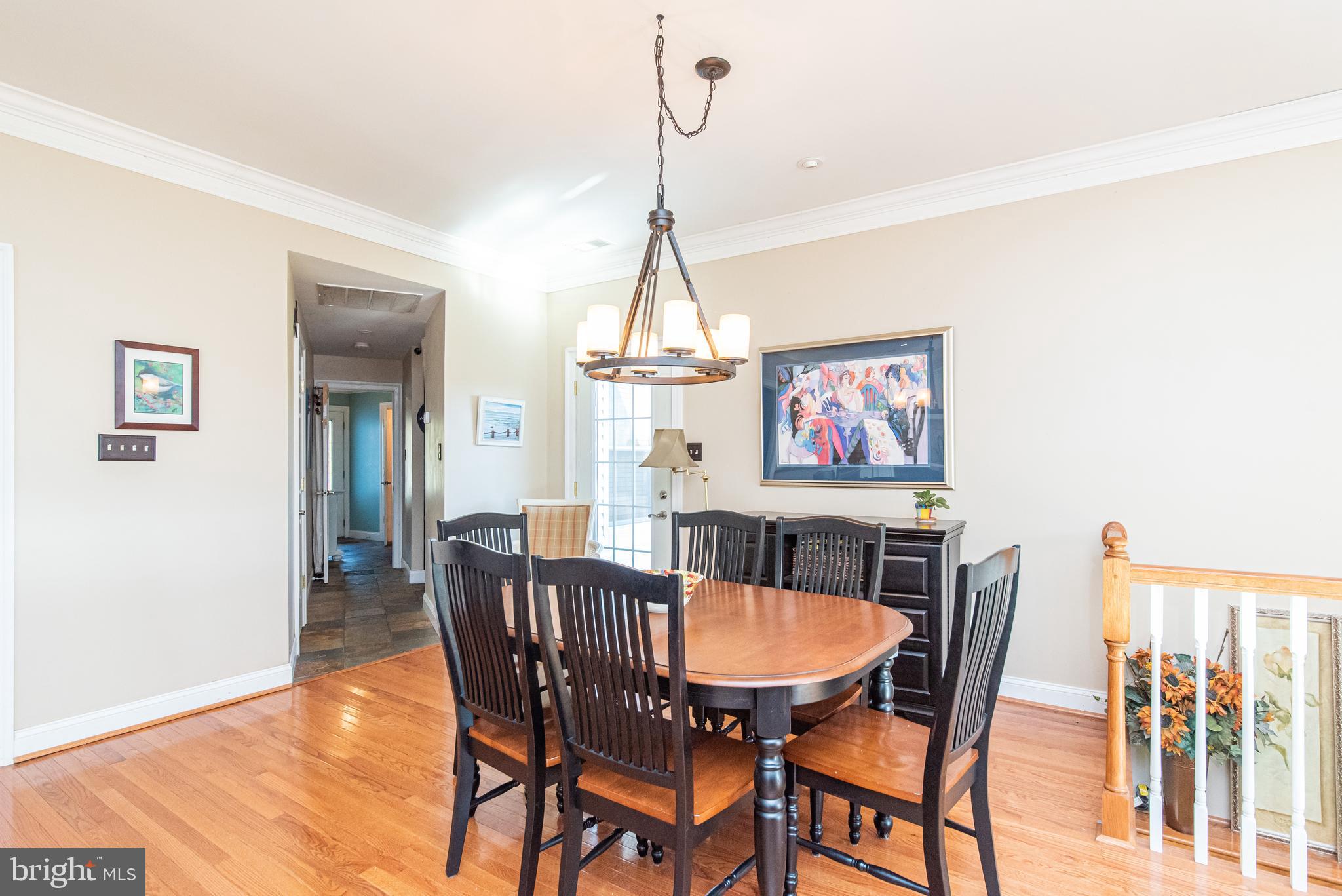 3850 Davis Corner Road Street, MD 21154 - Photo 37 of 57 In-Law Suite Dining Area with Crown Molding