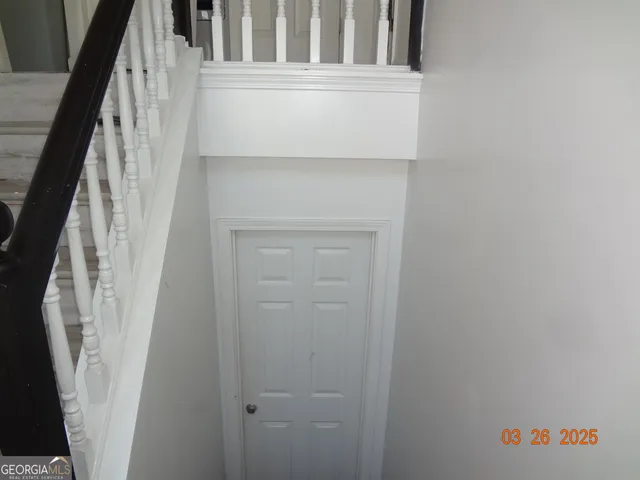 a view of stairs