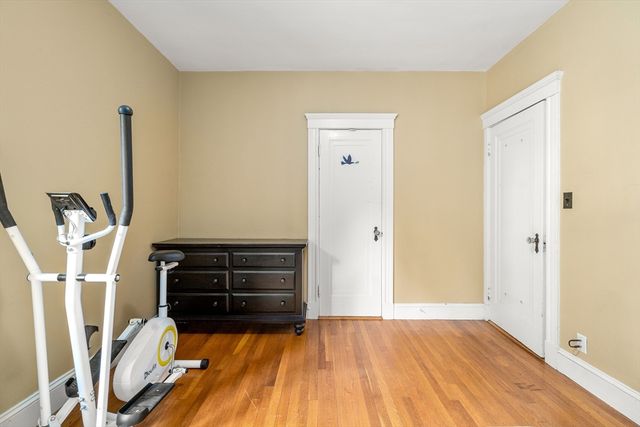 a view of front door with furniture