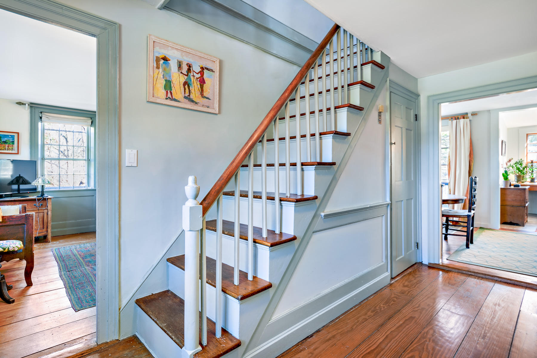 24 Old County Road Truro, MA 02666 - Photo 20 of 42 a view of entryway with wooden floor and stairs