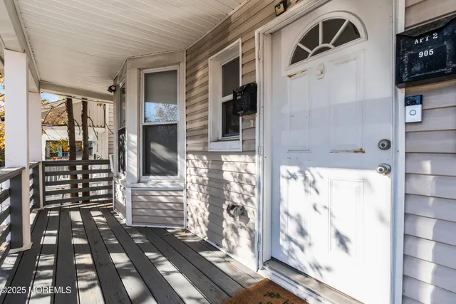 a view of a door of the house