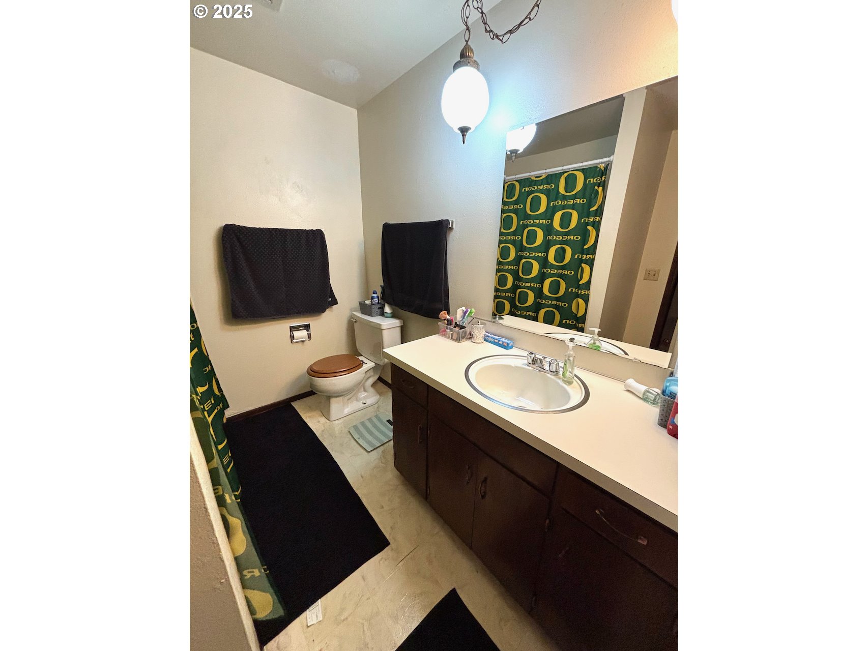 3790 Onyx Street Eugene, OR 97405 - Photo 11 of 13 a bathroom with a sink a toilet and mirror