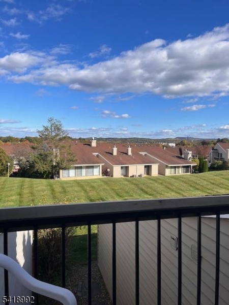 a view of city from a balcony