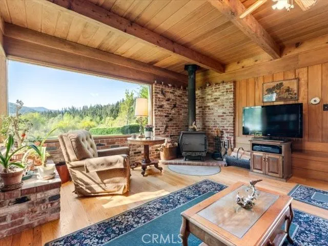 a view of a house with a mountain view