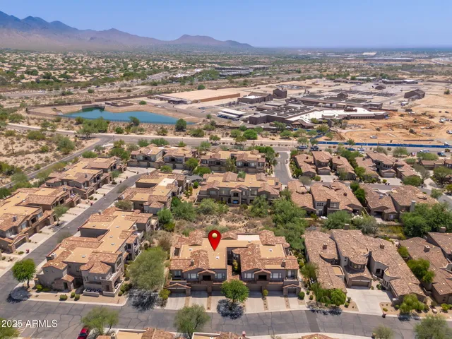 a view of city and mountain