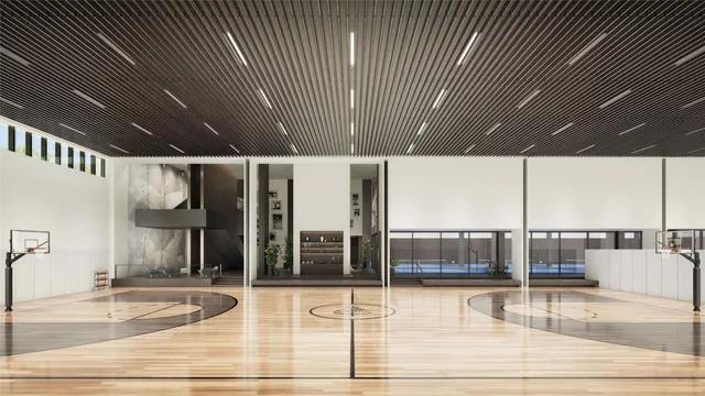 a view of a balcony with couch