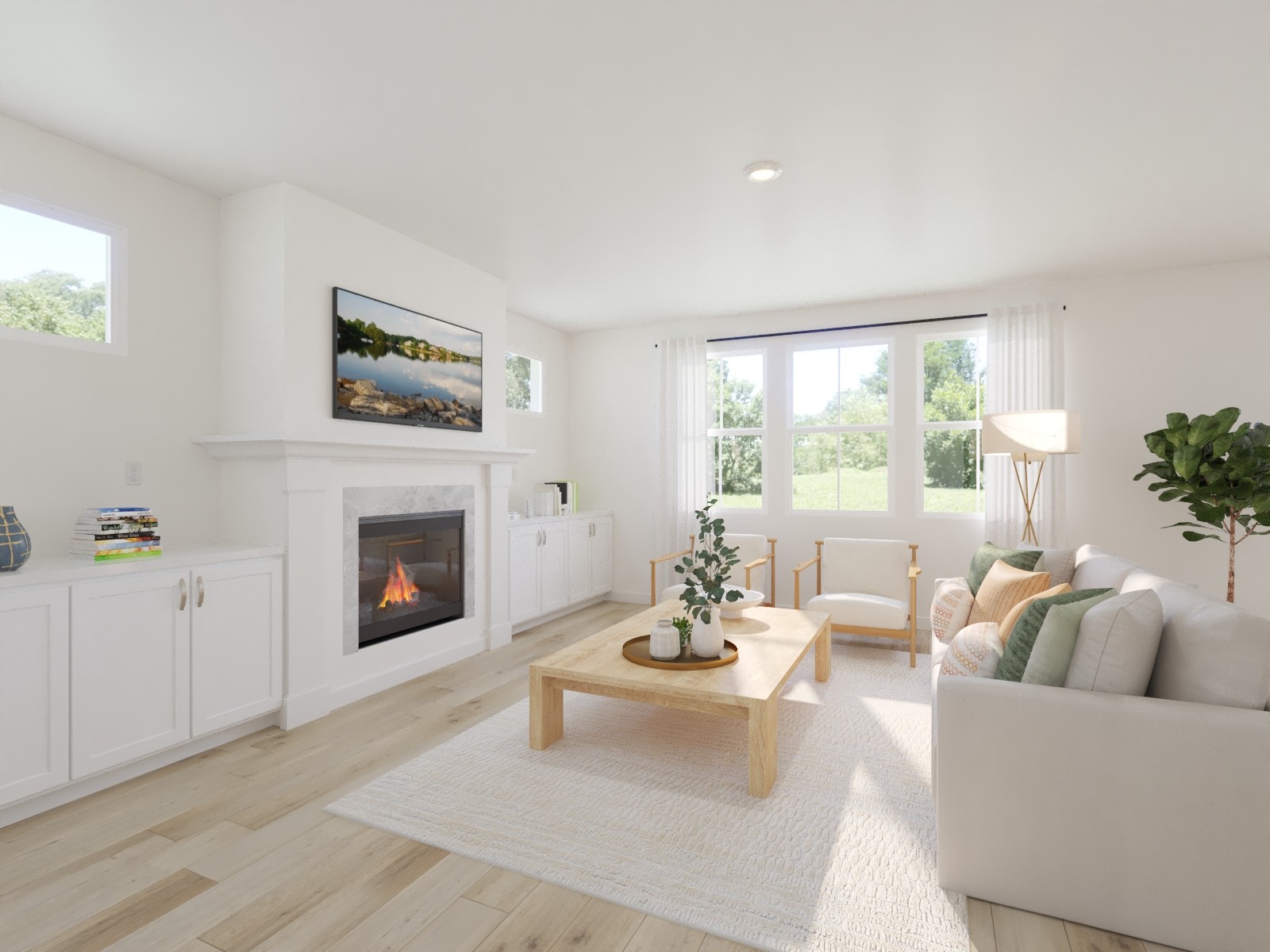 2030 Riley Pk Drive Franklin, TN 37064 - Photo 9 of 11 a living room with furniture and a fireplace