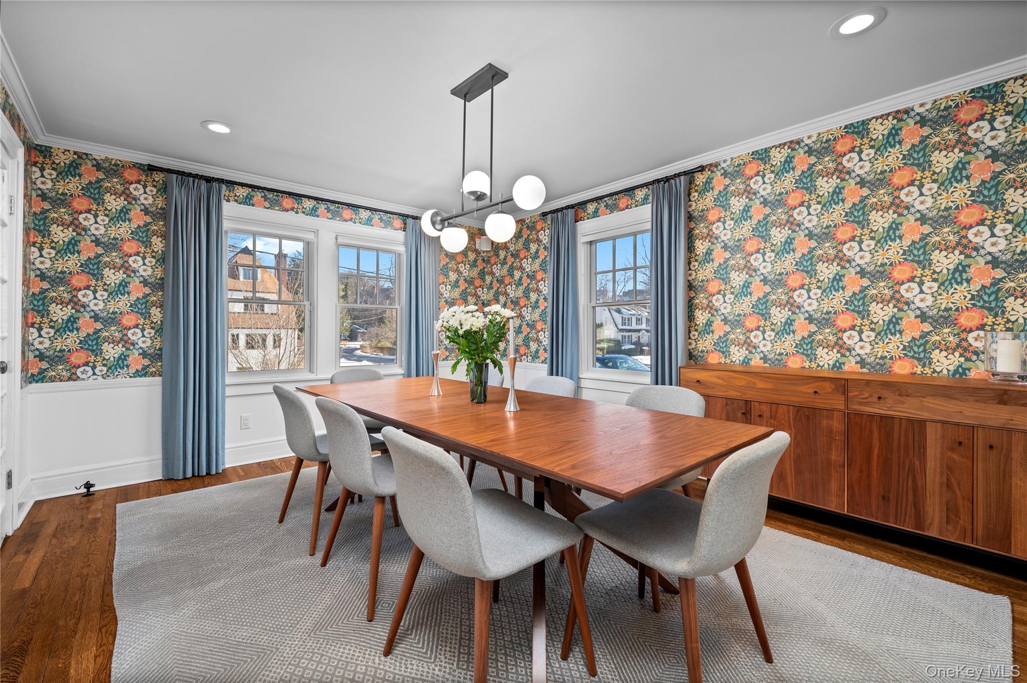 123 Ellison Avenue Bronxville, NY 10708 - Photo 9 of 27 a view of a dining room with furniture window and wooden floor