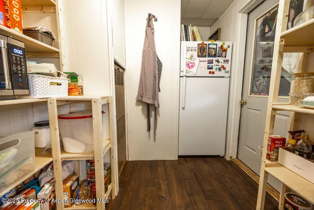 a view of wooden door