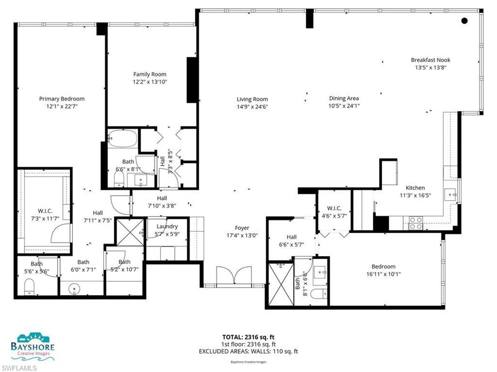 4031 Gulf Shore Boulevard North, Unit 6B Naples, FL 34103 - Photo 37 of 37 View of property floor plan