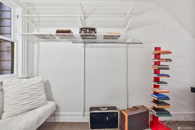 a room with storage and utility