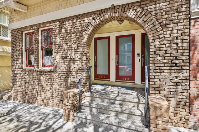 a front view of a house