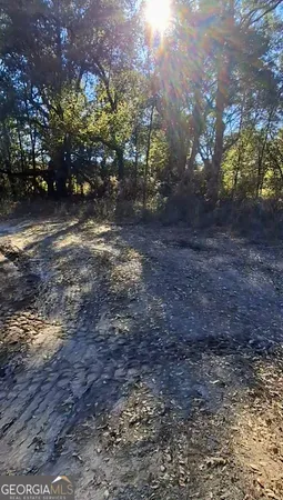 a view of road with trees