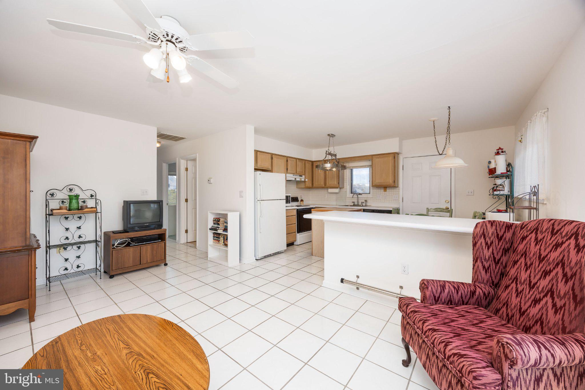 Bright and inviting open kitchen space.