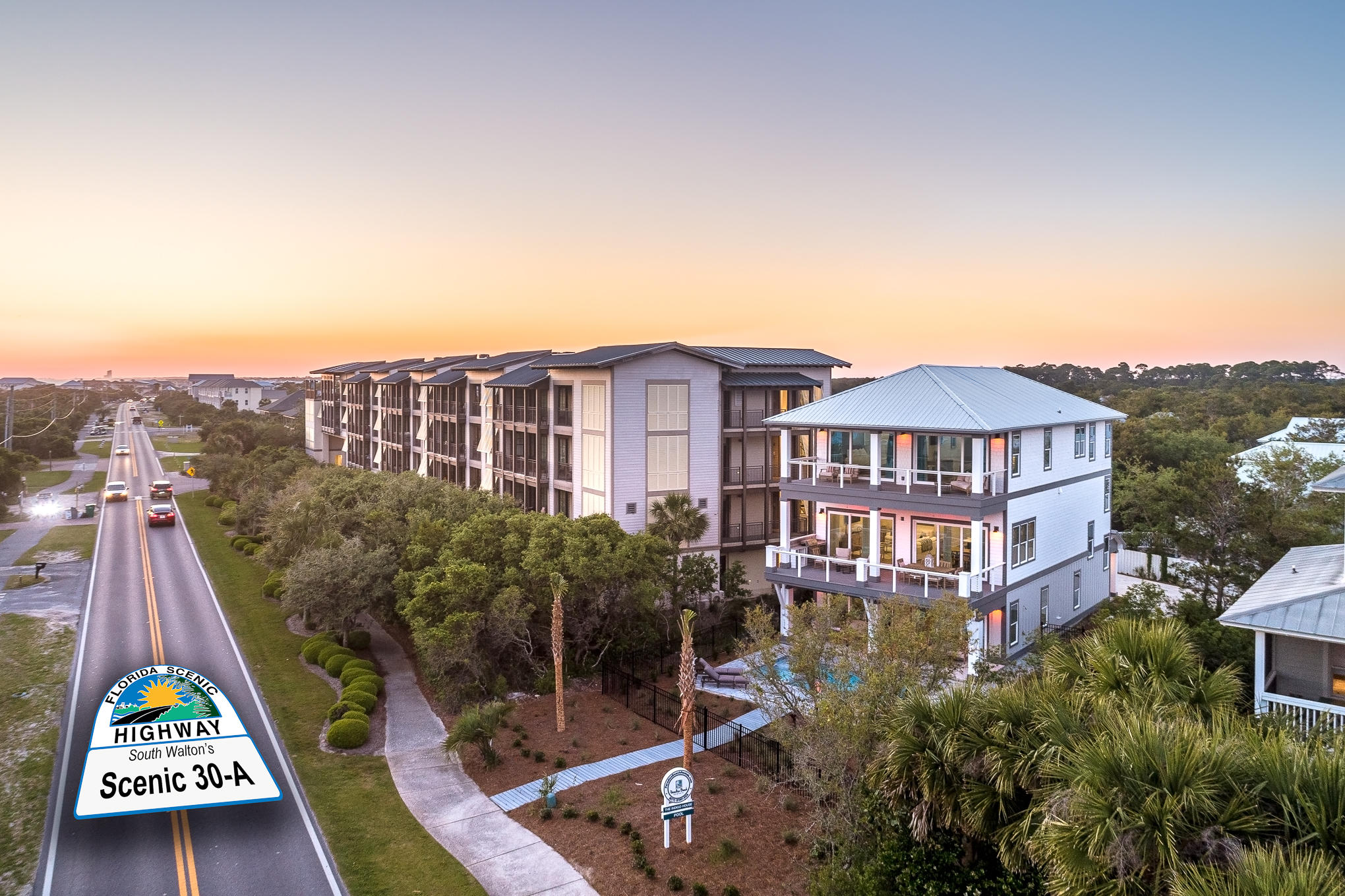 8427 East County Highway Seacrest, FL 32461 - Photo 68 of 74 a view of a city with tall buildings