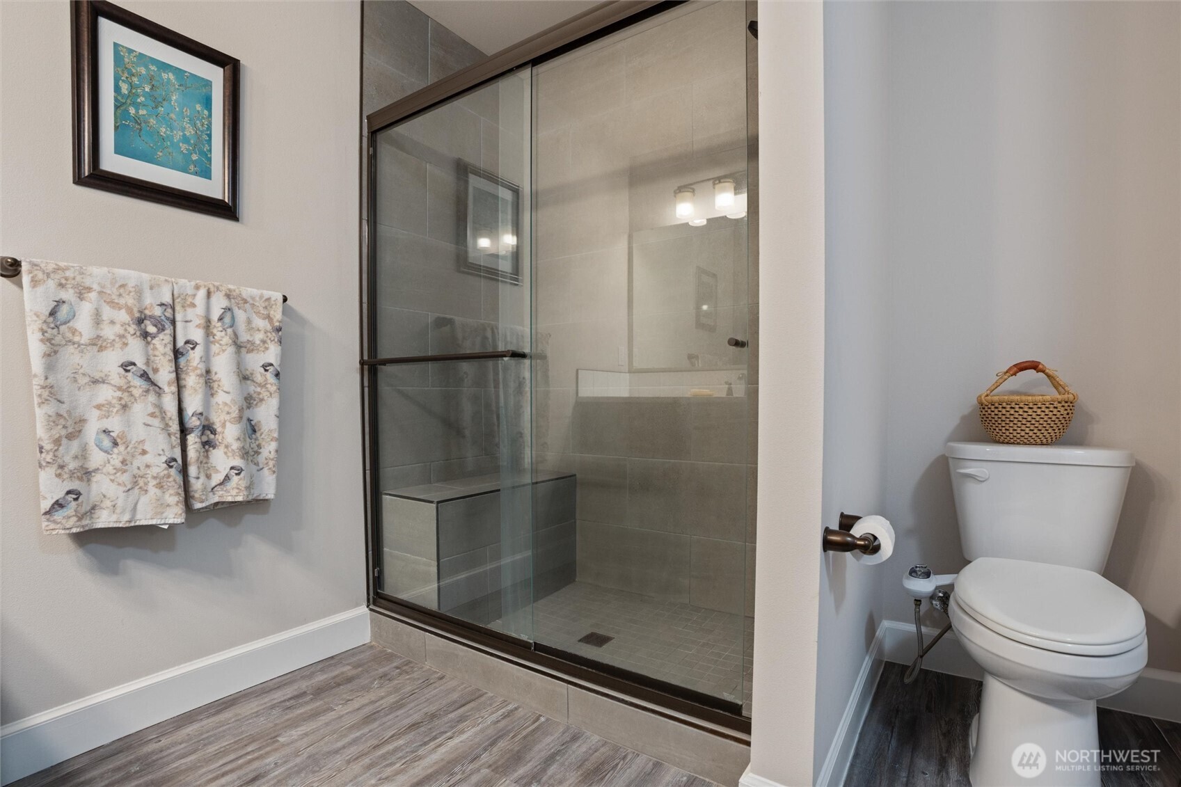 21356 Jefferson Beach Road Northeast Kingston, WA 98346 - Photo 21 of 40 a bathroom with a toilet and a shower