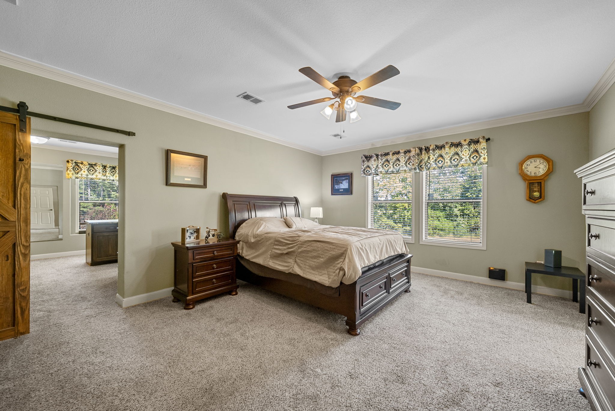 5340 Rabbit Creek Road Buchanan, TN 38222 - Photo 23 of 51 a bedroom with a bed and a chandelier