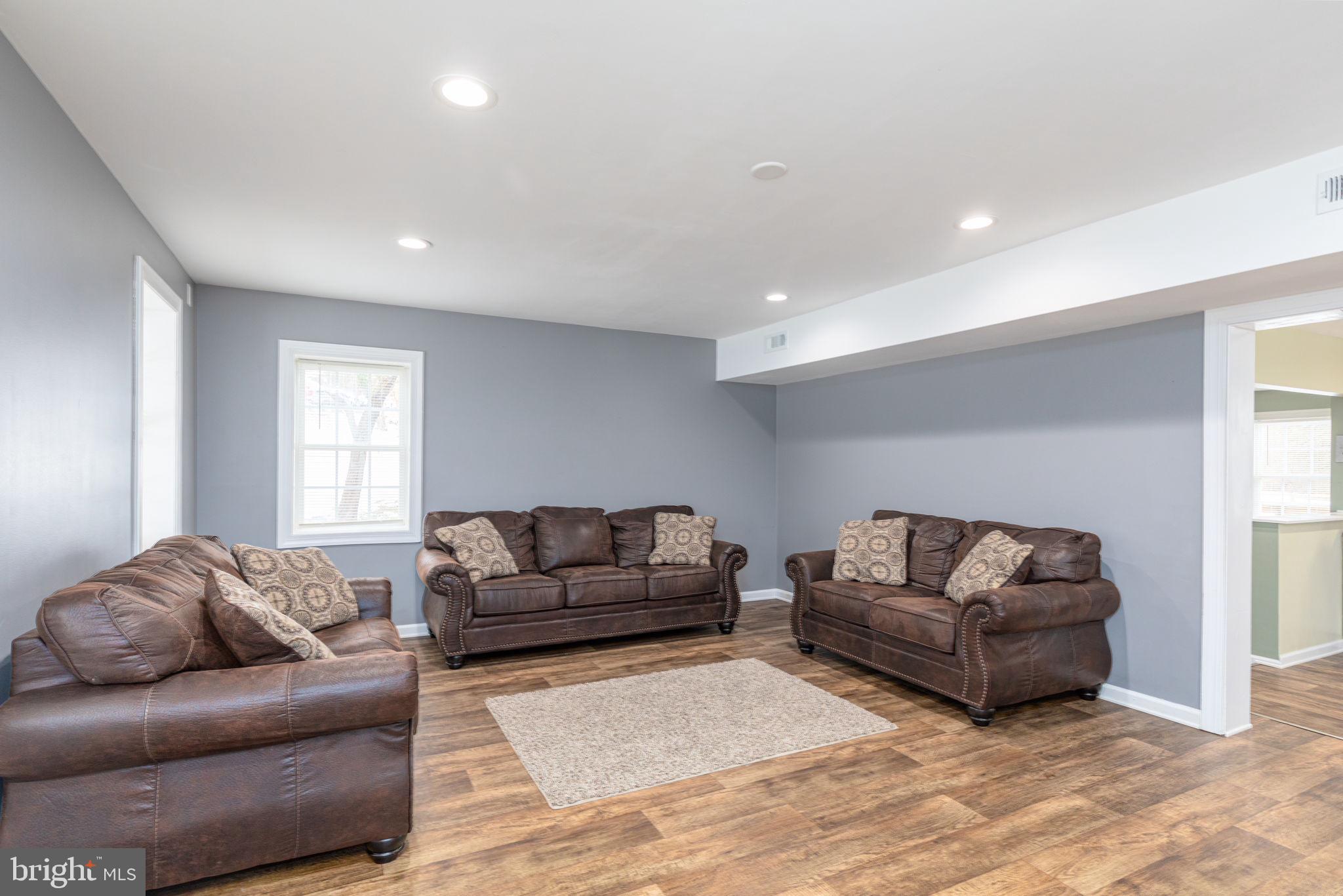 spacious family room