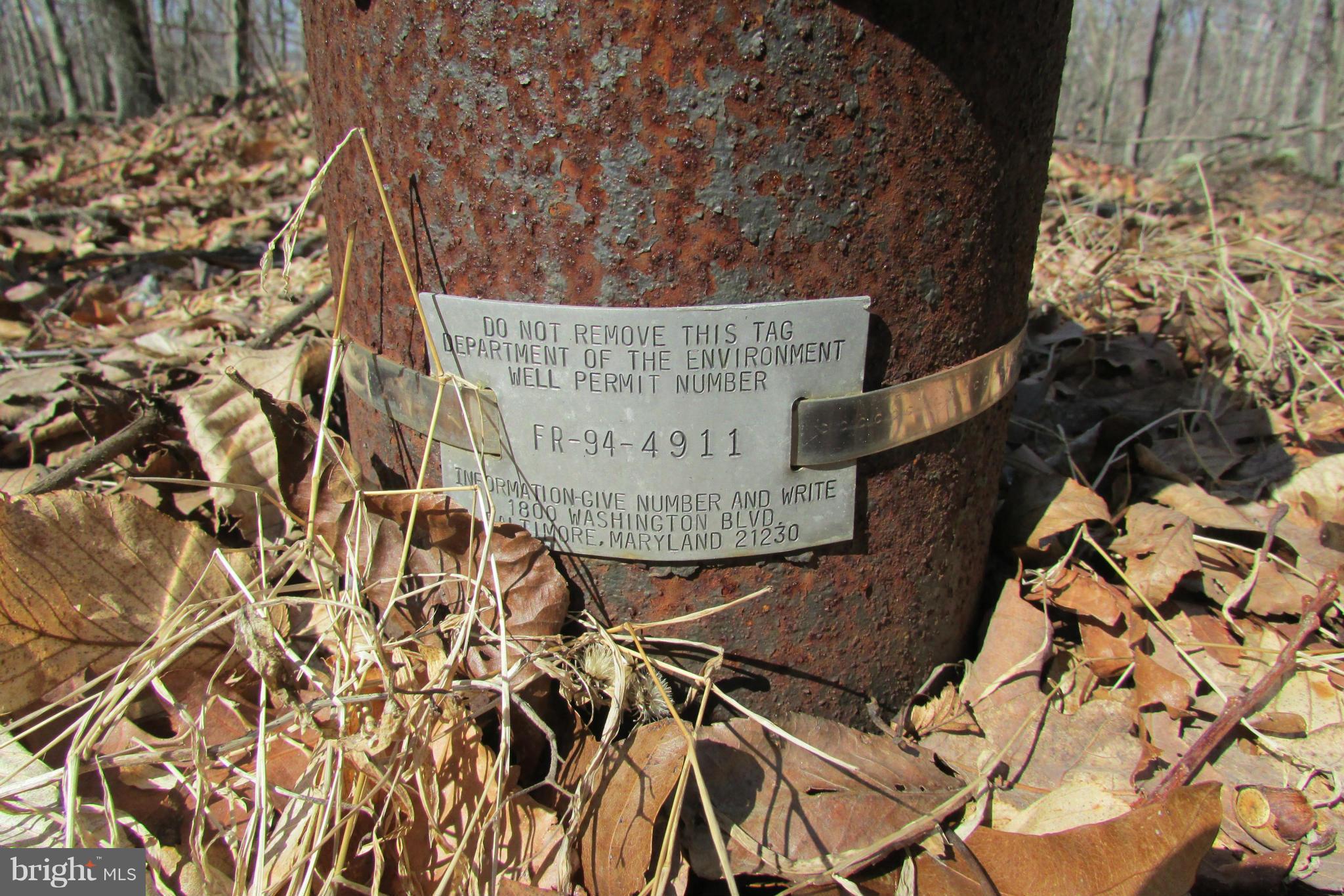 Tower Road Smithsburg, MD 21783 - Photo 11 of 11 well tag