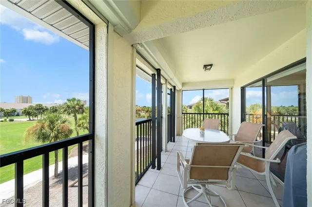 a view of a city from a balcony