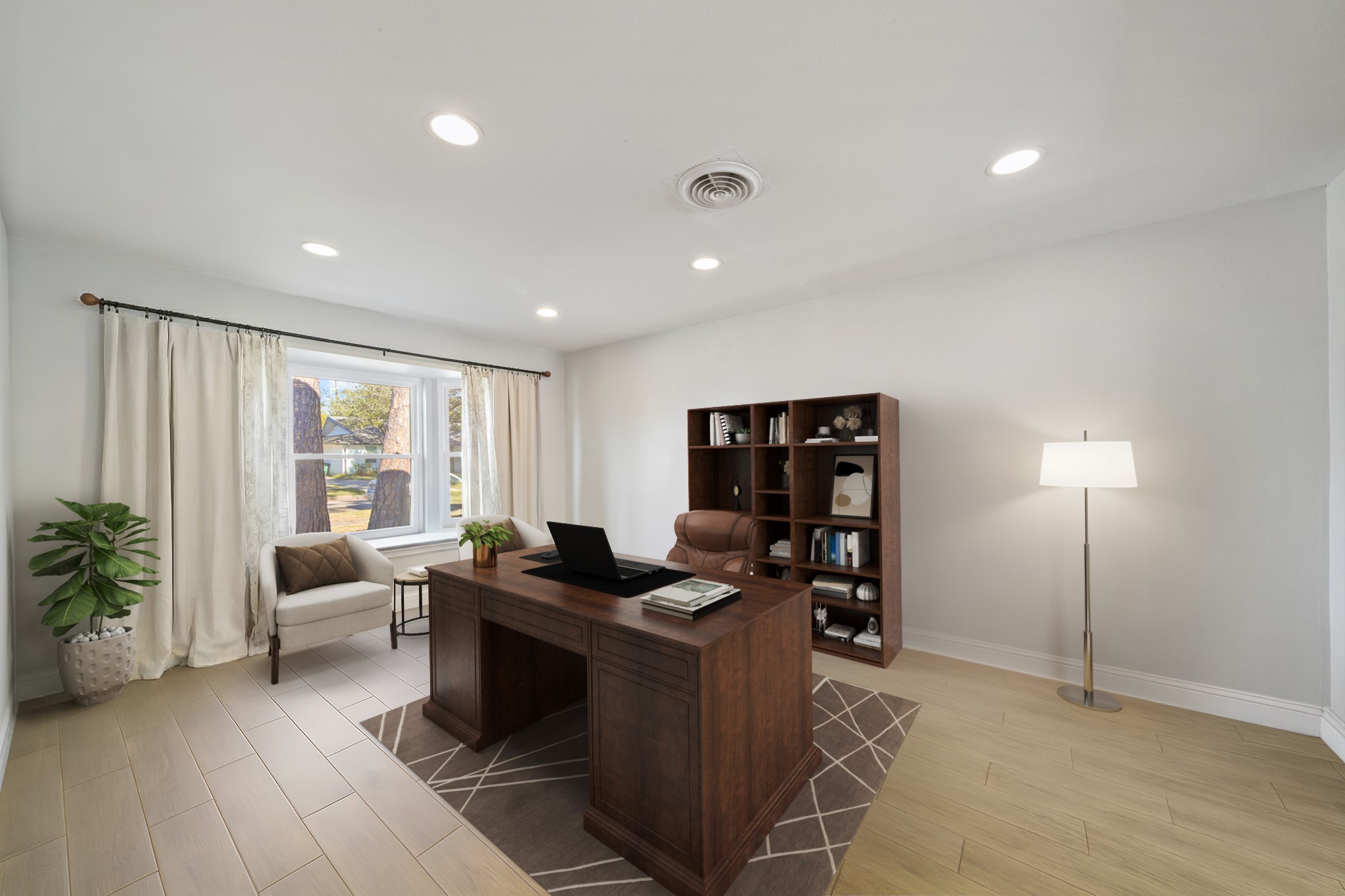 5919 Lattimer Drive Houston, TX 77035 - Photo 7 of 29 Virtually Staged: This versatile room offers a flexible layout that can easily adapt to a variety of needs, making it ideal as a home office.