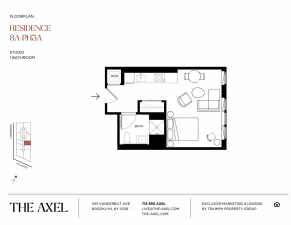 $3,495 | 545 Vanderbilt Avenue, Unit 27A | Prospect Heights