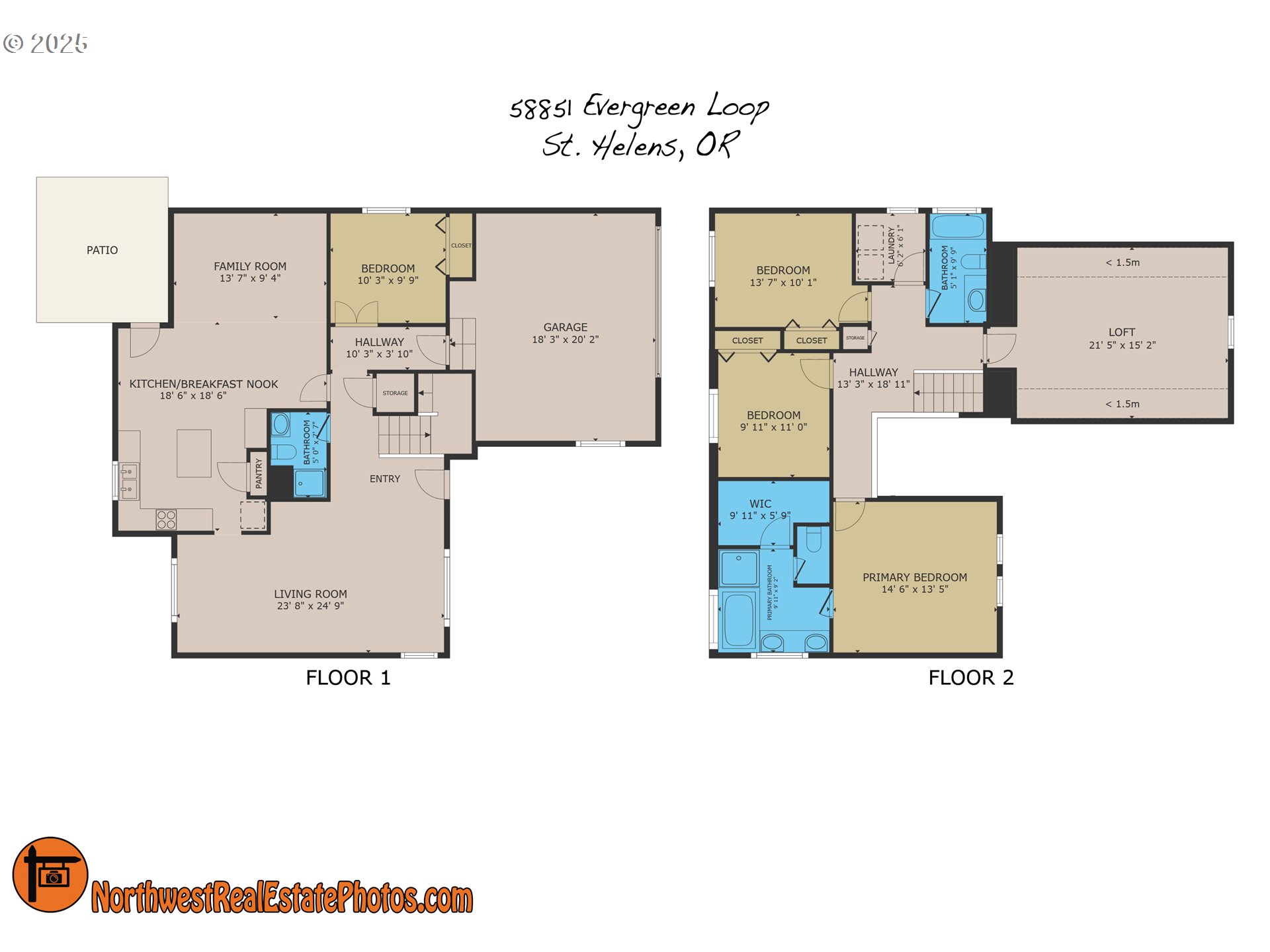 58851 Evergreen Loop St. Helens, OR 97051 - Photo 30 of 30 Floor Plan